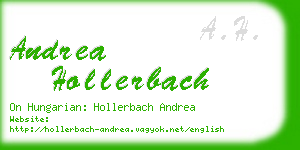 andrea hollerbach business card